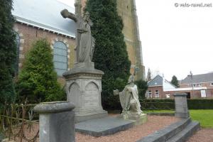 Église de Blandain – statue de Saint-Éleuthère