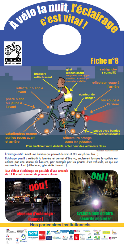 Cyclistes, brillez ! - ADAV - Droit au vélo